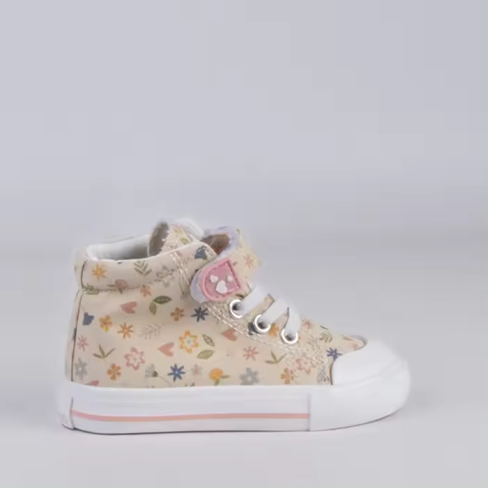 ZAPATILLA LONA NIÑA BEIGE 26959 - 1