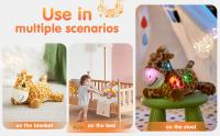 Juguete De Peluche Giraffe Suave 35cm Con LED Y Luz Interior Musical Regalo De Cumpleaños Para Niñas Y Niños Con Animal Brown - details 1