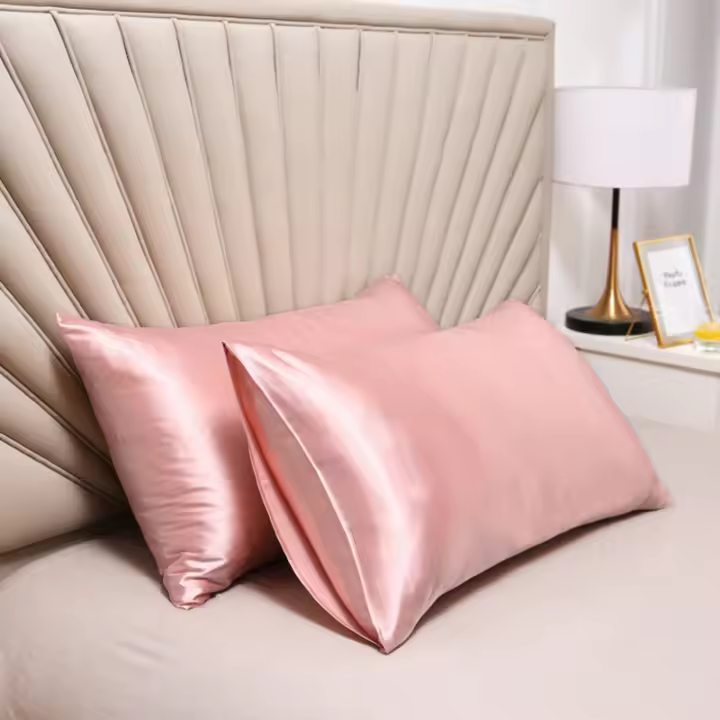 Funda De Cojín De Seda Lisa Para El Cabello Y La Belleza Funda De Cojín Cómoda Decoración De Hogar Poliéster 100% Sin Estampado - 1