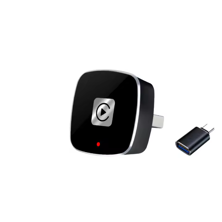 Adaptador De Coche Mini Tamaño 2 En 1 Wireless Carplay Y Android Auto Estilo Oculto Plug & Play Con Adaptador Tipo C - 1