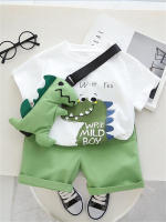 Ropa De Verano Para Bebé Niño Casual Nueva Con Dinosaurio Camiseta Corta Y Pantalones 2 Piezas Algodón Ropa Infantil - details 15