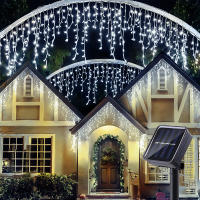 Luces De Ceniza Solar LED 3.5M Impermeables Para Decoración De Exterior Patio Jardín Fiesta Decoración De Estante De Techo - details 9