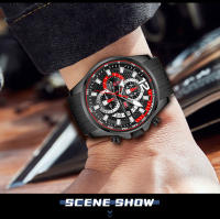 Reloj De Pulsera Deportivo MINI FOCUS Rojo Para Hombres Lujo Cronógrafo Cuarzo Con Correa De Silicona Manos Luminosas Fecha Resistente Al Agua - details 18