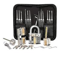 Kit de selección de cerradura, kit de selección de cerradura de 25 piezas, herramientas de práctica con 3 Locks_aa claros - details 7