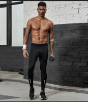 Pantalones De Compresión VANSYDICAL Para Hombre Con Cinturón Elástico Y Rayas Reflectantes Tights De Running Y Gimnasio - details 15