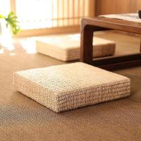 Paja Cojín Decorativo Cómodo para Sit Square Estilo Japonés Paja Plana Cojín Del Asiento PARA EL Hogar - details 0