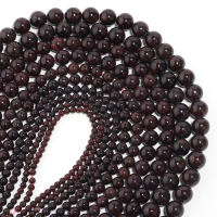 Piedras Gemas Naturales Rubí Rojo Oscuro Redondas Para Creación De Joyería Pulseras Collares Accesorios DIY 4/6/8/10/12mm - details 1