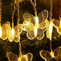 Cadena De Luces LED De 1 Pie Con 10 Luces Para Decoración De Fiestas Y Jardín Al Aire Libre Estilo Novedoso Tema Mariposa - details 5