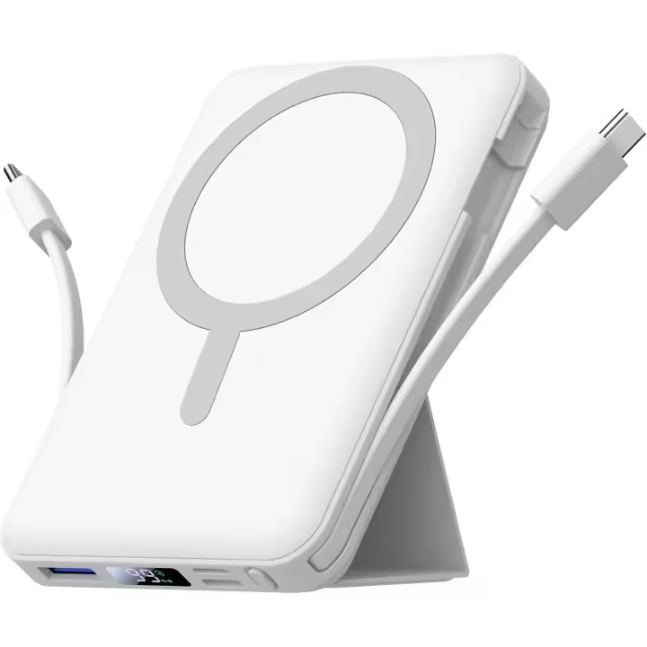 Azmuth para Magsafe Powerbank, 10000mAh Magnético Bateria Eterna Carga Rápida, Inalámbrico Cargador Bateria Portátil Power Bank with Pantalla LED USB-C para iPhone 16/15/14/13/12 Series - 1