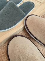 Par De Chancletas Desechables Para Invitados Cerradas Tobilleras Hoteles Viajes Uso Doméstico Para Hombres Y Mujeres Tamaño Regular Material Sintético Y Algodón - details 15
