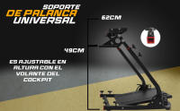 MODAUTO Soporte de Videojuego Plegable, para Carreras, Controlar de Juego, con Soporte de Volante - details 5