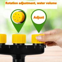 Atomizador Ajustable De Gran Flujo Para Riego De Jardín Y Granja Herramienta De Riego Para Vegetales 3/4/5/6 Maneras - details 3