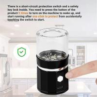 Mini amoladora eléctrica portátil hierba amoladora USB recargable con cepillo de limpieza de té de hierbas - details 1
