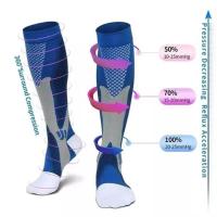 Calcetines De Compresión Para Hombres Y Mujeres Antifatiga Alivio Del Dolor 20-30 Mmhg Negro Calcetines Deportivos Ajustables - details 7