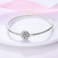 Pulsera De Acero Inoxidable Platinado 2024 Para Mujer Con Cadena De Serpiente Y Encantos Originales Joyería DIY Clásica Para Fiestas Y Compromisos - details 17