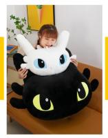 Cojín De Peluche Dragón Luz Furia Figura De Acción Dientes Del Viento Decoración De Hogar Cojín De Sofá Forma Rectangular Relleno De Poliéster/Celulosa Tamaño Adecuado Para Viaje Y Cama - details 9