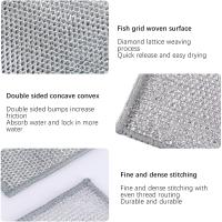 10PCS,Multipurpose Wire Dishwashing Rags for Wet and Dry, Resuable Kitchen Microfibre Cleaning Cloth (monolayer) - details 1