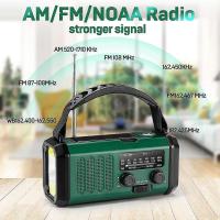 Solar Power Emergency Hand Crank Radio AM FM Weather Radio, SOS, 3 Modes ,Reading Lamp - details 2