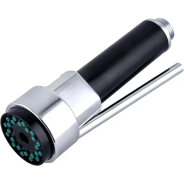 Moderno cuarto de baño cocina fregadero grifo pull up universal spray cabeza 1/2 pulgadas grifo cabeza de repuesto, acabado cromado - 1