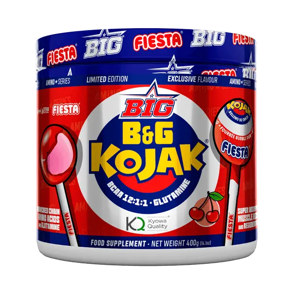 B&G Kojak (BCAA 12:1:1 + Glutamina) 400gr Big aminoacidos ramificados reforzados con leucina para la construccion muscular - 1