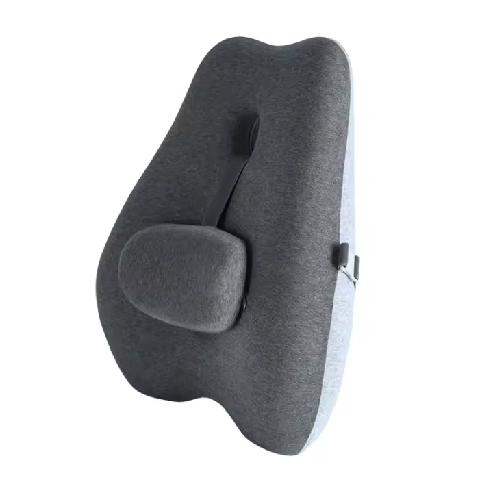 Almohada De Cintura Para Oficina Soporte De Espalda De Memoria Con Relleno De Algodón 100% Puede Ser Ajustado Para No Colapsar Almohada De Asiento Y Espalda - 1