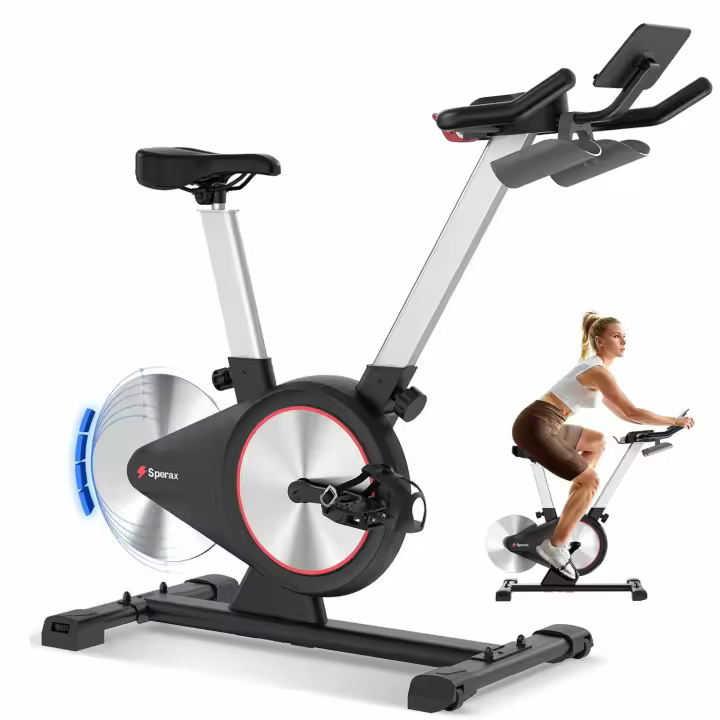 Bicicleta de Spinning Estática Sperax con Resistencia Magnética, Silenciosa y Ajustable, Asiento Cómodo y Manillar Antideslizante – Ideal para Entrenamiento en Casa - 1