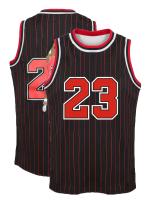 Camiseta De Baloncesto Sin Mangas Para Hombres Clásica Con Bordado De Rayas Estilo Chicago#23 Transpirable Y Moderna Para Entrenamiento Y Competencia - details 1