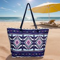 MEJORADA KD-2305 Bolso de Playa - Tote Bag Súper Grande 60x40x20CM con Diseño Étnico Colorido, Ideal para Playa, Compras y Vacaciones - details 5