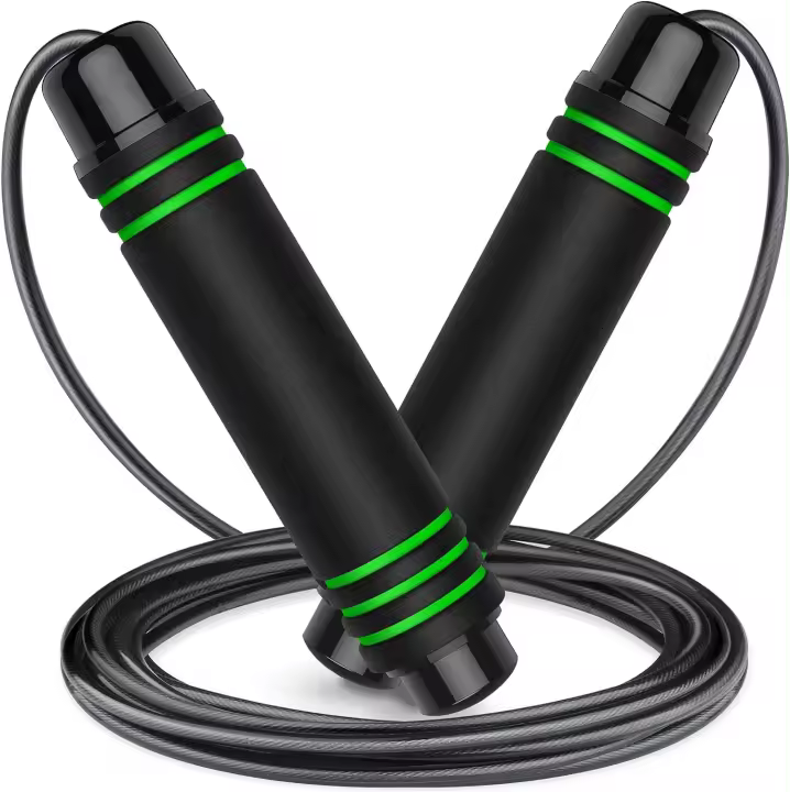 Cuerda para Saltar,Cuerda Ajustable Libre y de Bolas para Fitness y Ejercicio a intervalos - 1