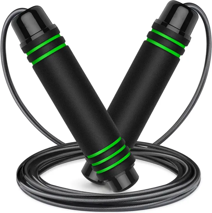 Cuerda para Saltar,Cuerda Ajustable Libre y de Bolas para Fitness y Ejercicio a intervalos - 1
