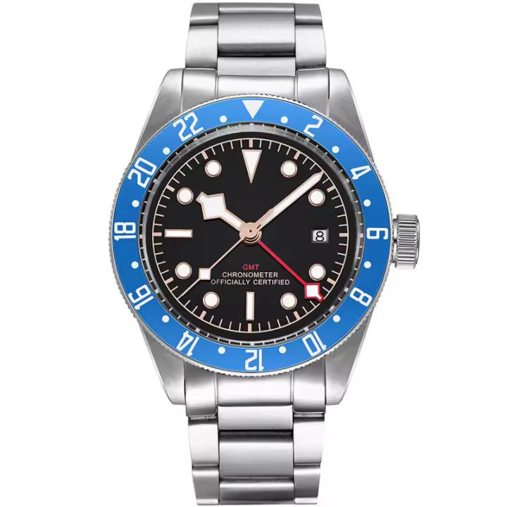 Reloj De Pulsera Mecánico De Lujo 41mm NH34 GMT Luminoso Corgeut Con Vidrio De Zafiro Resistente Al Agua 10Bar Para Hombres - 1