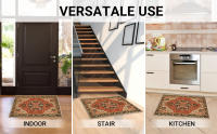 VIKAMA Alfombra De Baño Antideslizante Y Impermeable Imitación De Pashmina Tejida Con Técnica Máquina Para Cocina Y Entrada Puerta - details 1