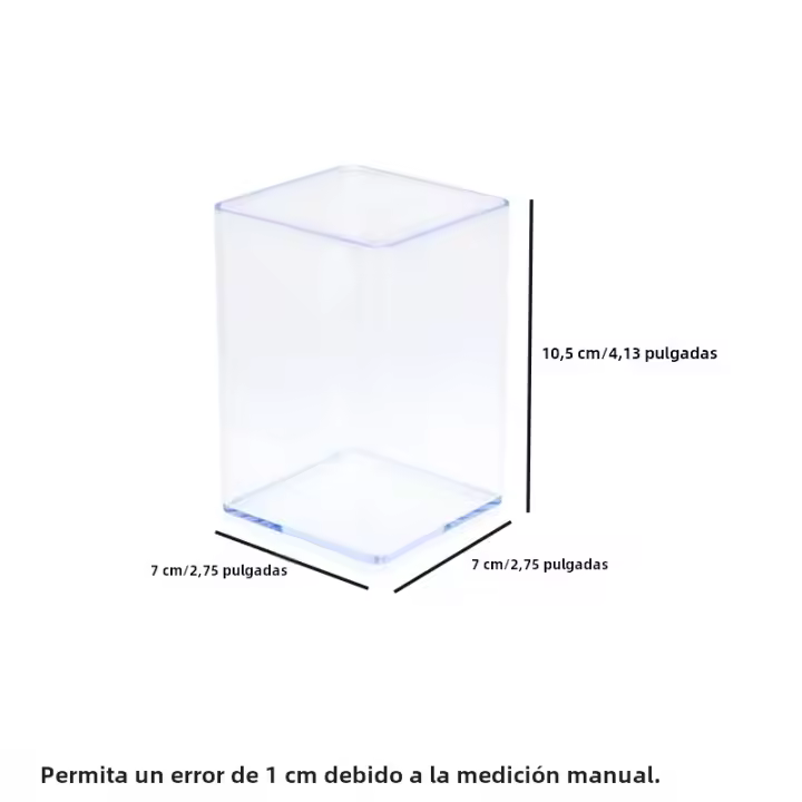 Estuche De Plástico Transparente Para Bolígrafos Y Lápices Organizador De Escritorio Moderno Estuche Para Almacenamiento De Estationería - 1