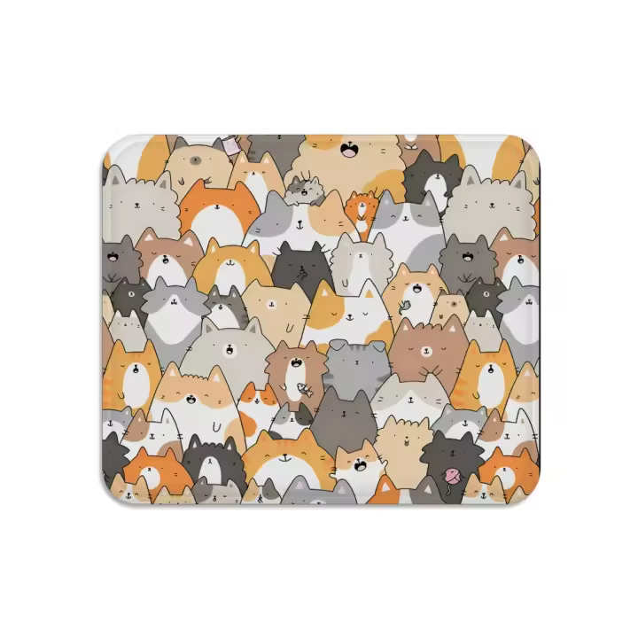 Cojín De Silla De Oficina Y Coche Con Diseño De Gatos Lindos Y Divertidos 45x45cm Almohada De Sofa Transpirable Y Cómoda Para Decoración Tatami - 1