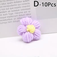 10Pcs Pétalos De Flor De Algodón Maternado Artificial Para Tejer Manualmente Patch De Ropa Y Decoración De Costura Estilo Rosa - details 3