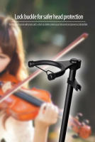 Soporte De Violín FL-13D Flanger En Negro Trípode Metálico Con Anillo Para Arco Accesorio De Violín De 3 Patas Para Soporte Y Colgaje - details 3
