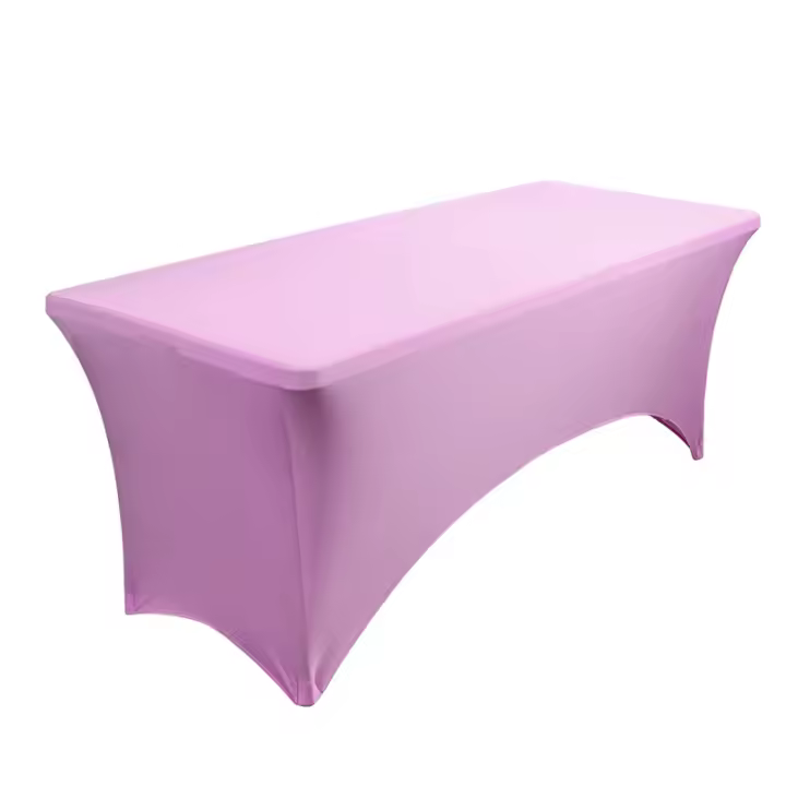 Mantel Elástico De Spandex 4FT 5FT 6FT 8FT 10FT Resistente a Arrugas Lavable Para Fiestas JAF031 Estilo Moderno Sólido - 1