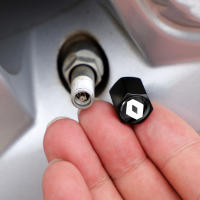 Nueva Capa De Válvula De Neumático Para Coche Con Llavero Y Abrazadera Compatible Con Renault Megane 2 3 4 Twingo Clio Talisman Captur Trafic Kwid - details 8