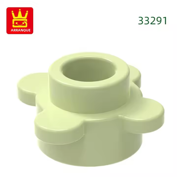 Wange 970Pcs Kit De Bloques Redondos 1x1 Con Borde De Flor Compatible Con Bloques De Construcción DIY Juguete Para Niños - 1