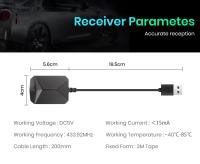 AWESAFE-sistema de alarma de supervisión de presión de neumáticos, dispositivo TPMS con 4 sensores internos para reproductor de DVD de coche, accesorios de navegación para coche - details 4