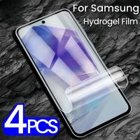 4PCS Protección De Pantalla Hydrogel Film Para Samsung Galaxy A55 A53 A35 A15 A33 A52 A54 5G Material Suave Anti-Arrugas - details 0