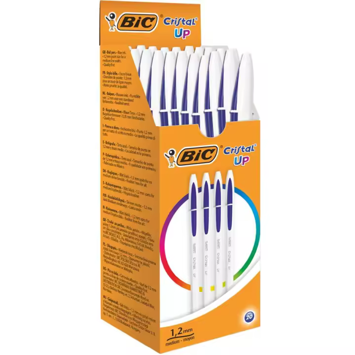 Bolígrafo BIC Cristal Up, color de trazo: azul, 20 piezas - 1
