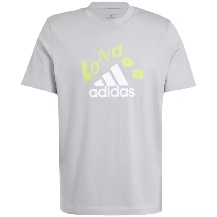 Camiseta de Manga Corta Adidas  para hombre en color gris - 1