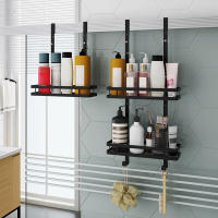 Caddy De Ducha De Acero Inoxidable Organizador De Baño Estante De Almacenamiento Para Shampoo Soporte De Repisa Colgante Sin Clavos Para El Baño - details 5