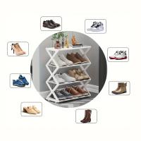 1pc Estante De Zapatos X-Arrugado Para El Hogar Espacioso Y Antipolvo Para Estudiantes En Dormitorios Estante De Almacenamiento En La Entrada - details 3