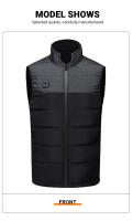 Chaqueta Calentada Por USB Para Hombres Y Mujeres Chaqueta Calefactora De 13 Áreas Vestido Térmico Invierno Para Motocicleta Camping Lavable - details 7