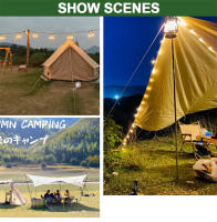 10pcs Palos De Tenda Ultraligeros De Aluminio De 18cm Para Camping Al Aire Libre Con Cordón De Viento Y Bolsa De Almacenamiento Para Palos De Tenda - details 10