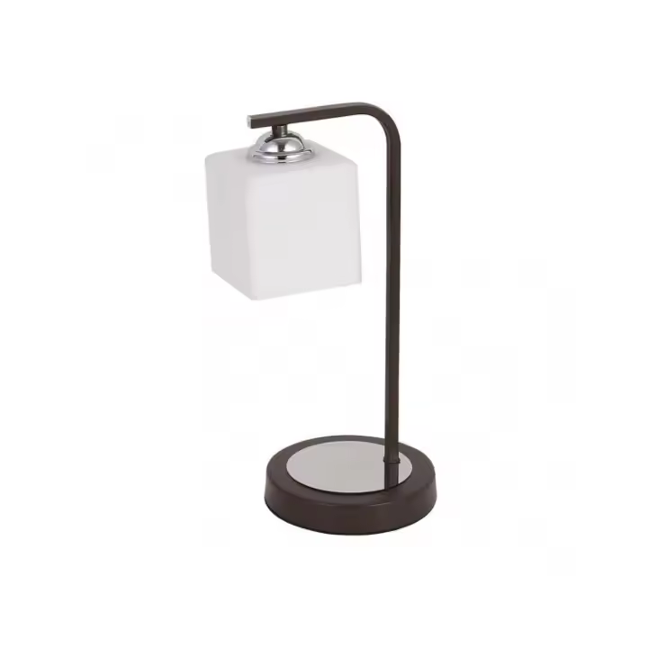 Fabrilamp - Sobremesa Elbrus 1xe27 Wengue/Cromo 35x18x14 Cm - 1