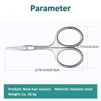 Tijeras Profesionales De Acero Inoxidable Para Cejas Y Cutículas Uso En Manicura Peluquería Y Afeitar Vello Facial - details 9