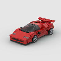 Modelo De Coche De Carreras Roadster Para Niños Bloques De Construcción Pequeños Compatible Con MOC Rompecabezas DIY Regalos De Juguetes - details 0
